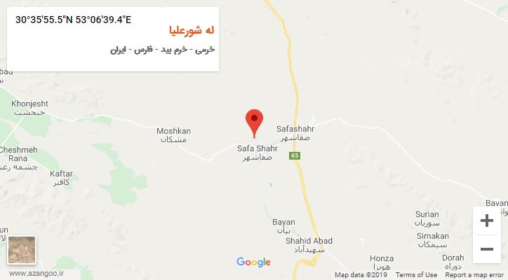 روستای له شورعلیا بر روی نقشه