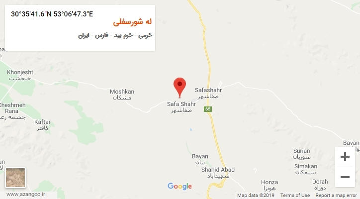 روستای له شورسفلی بر روی نقشه