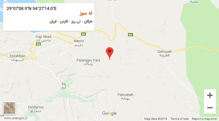 روستای له سوز بر روی نقشه