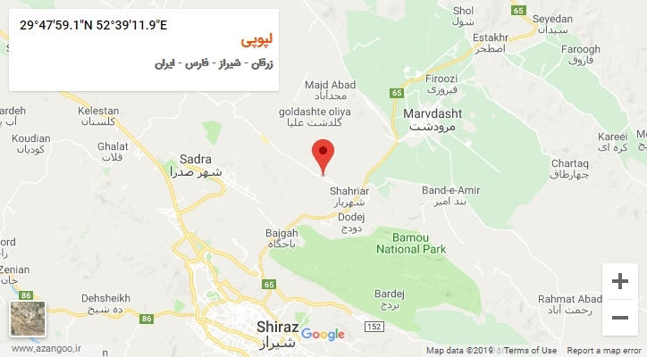 روستای لپوپی بر روی نقشه