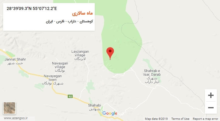روستای ماه سالاری بر روی نقشه