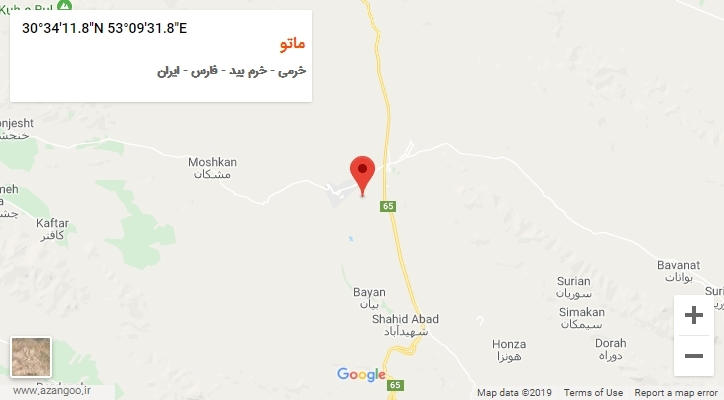 روستای ماتو بر روی نقشه