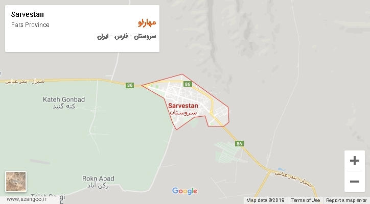 دهستان مهارلو بر روی نقشه