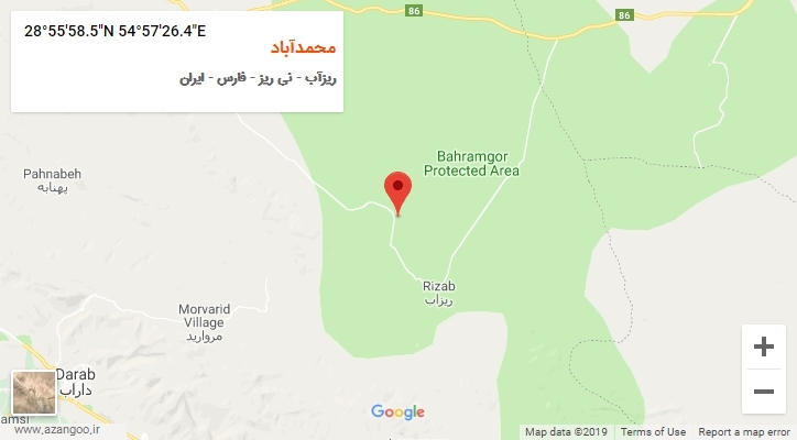 روستای محمدآباد بر روی نقشه