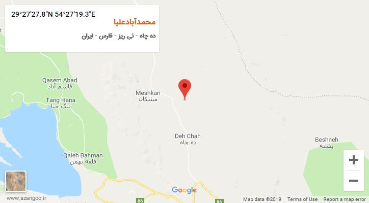 روستای محمدآبادعلیا بر روی نقشه