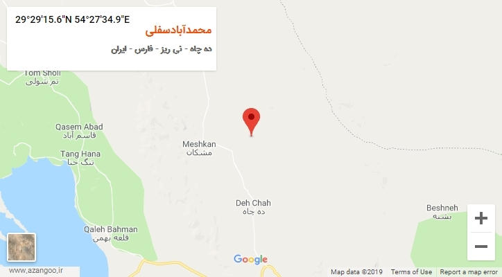 روستای محمدآبادسفلی بر روی نقشه