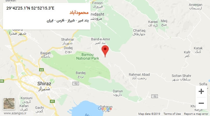 روستای محمودآباد بر روی نقشه