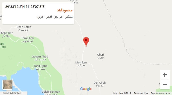 روستای محمودآباد بر روی نقشه