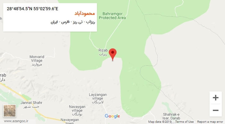 روستای محمودآباد بر روی نقشه
