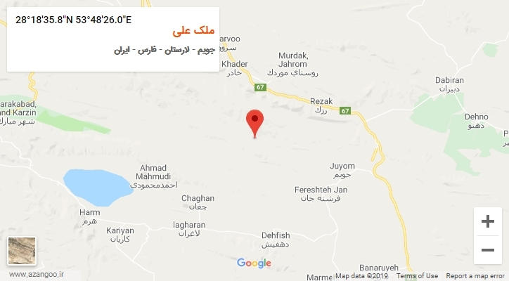 روستای ملک علی بر روی نقشه