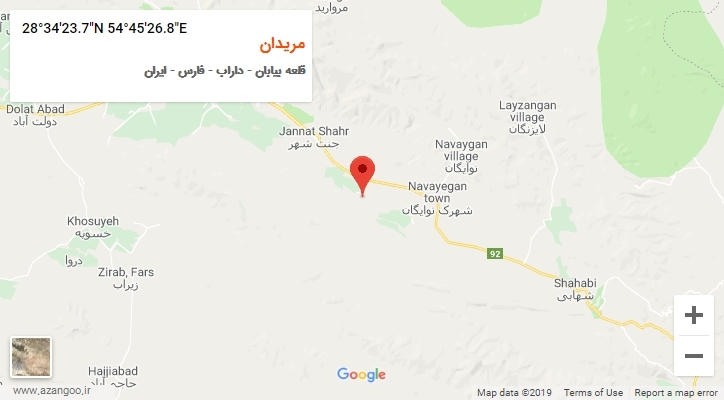 روستای مریدان بر روی نقشه