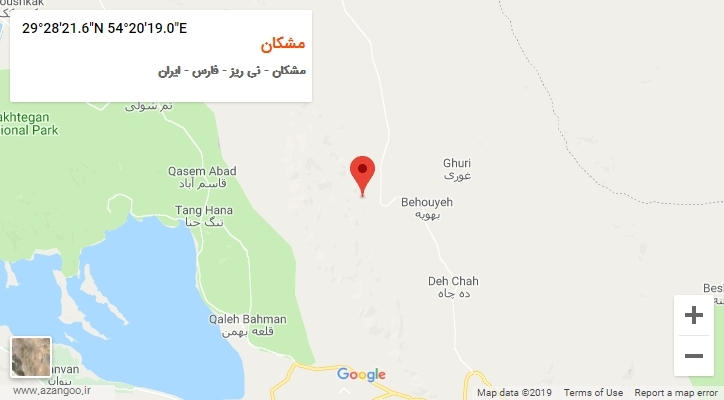 روستای مشکان بر روی نقشه