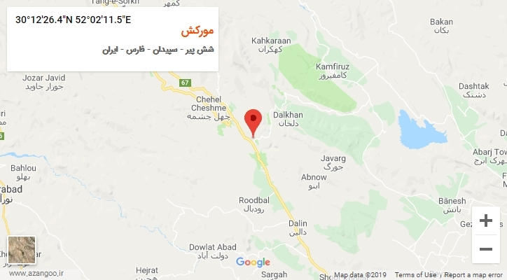 روستای مورکش بر روی نقشه