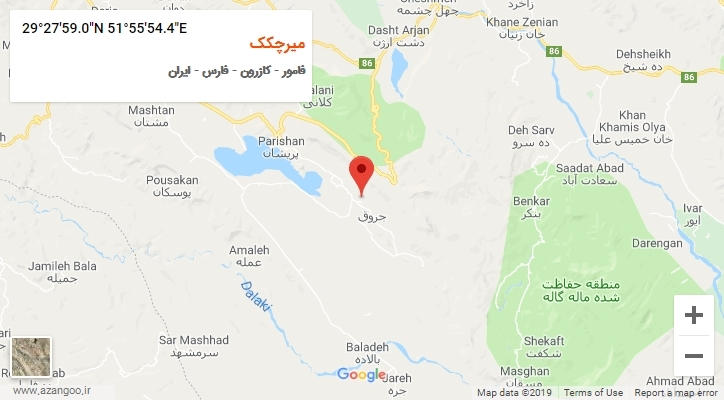 روستای میرچکک بر روی نقشه