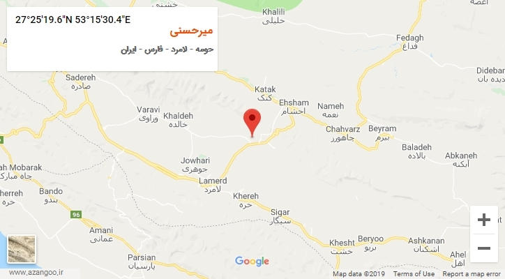 روستای میرحسنی بر روی نقشه