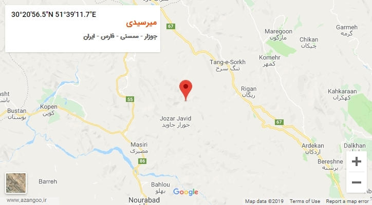 روستای میرسیدی بر روی نقشه