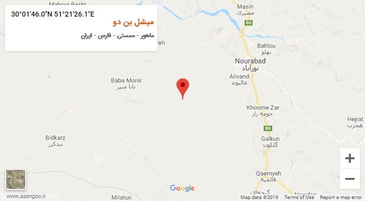 روستای میشل بن دو بر روی نقشه