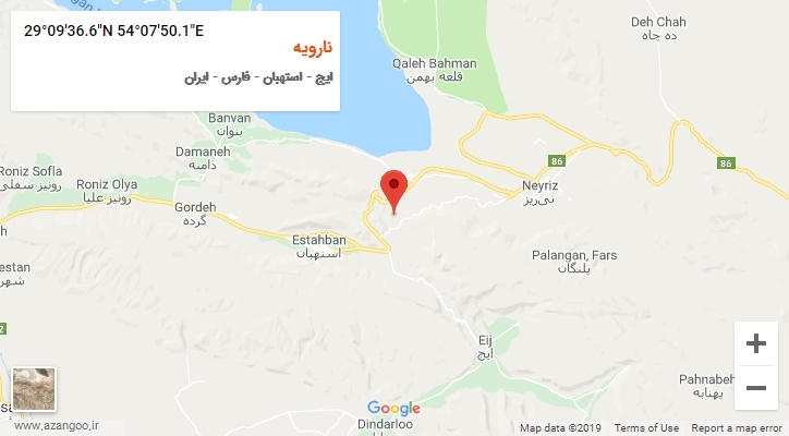 روستای نارویه بر روی نقشه