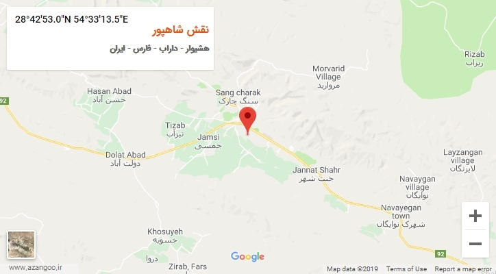 روستای نقش شاهپور بر روی نقشه