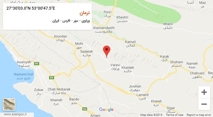 روستای نرمان بر روی نقشه