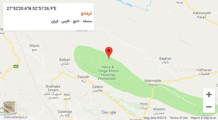 روستای نرمدو بر روی نقشه