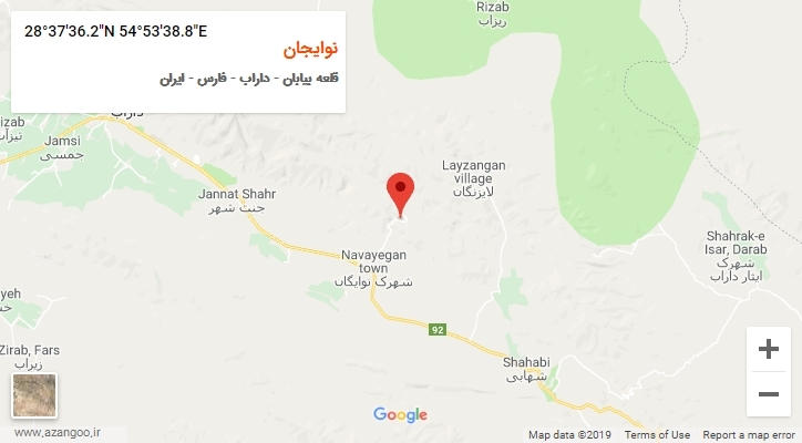 روستای نوایجان بر روی نقشه