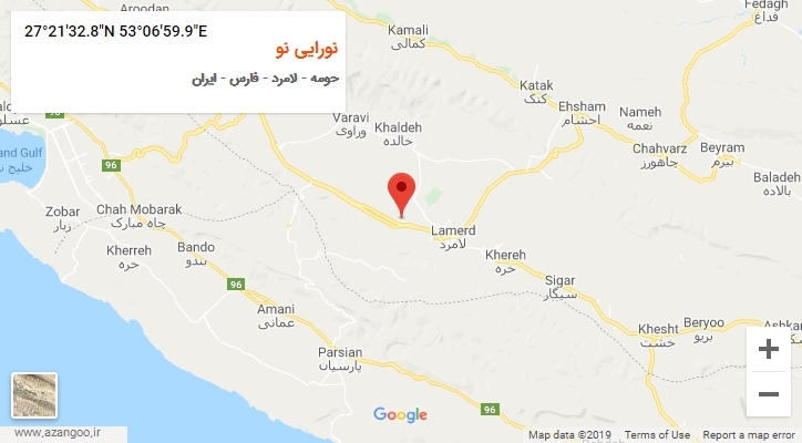 روستای نورایی نو بر روی نقشه