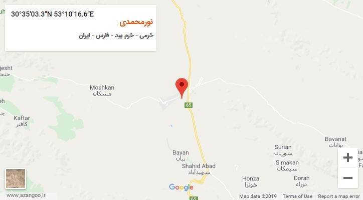 روستای نورمحمدی بر روی نقشه