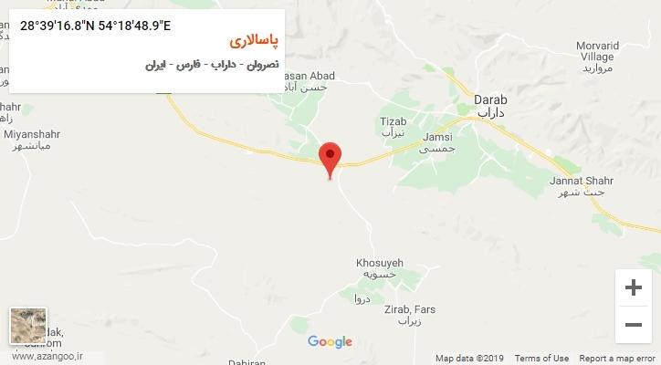 روستای پاسالاری بر روی نقشه