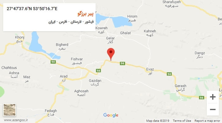 روستای پیر برزگو بر روی نقشه