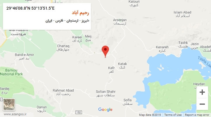 روستای رحیم آباد بر روی نقشه