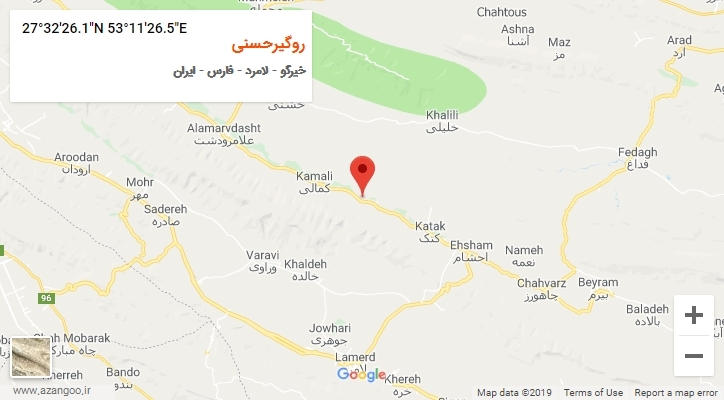روستای روگیرحسنی بر روی نقشه