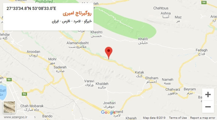 روستای روگیرتاج امیری بر روی نقشه