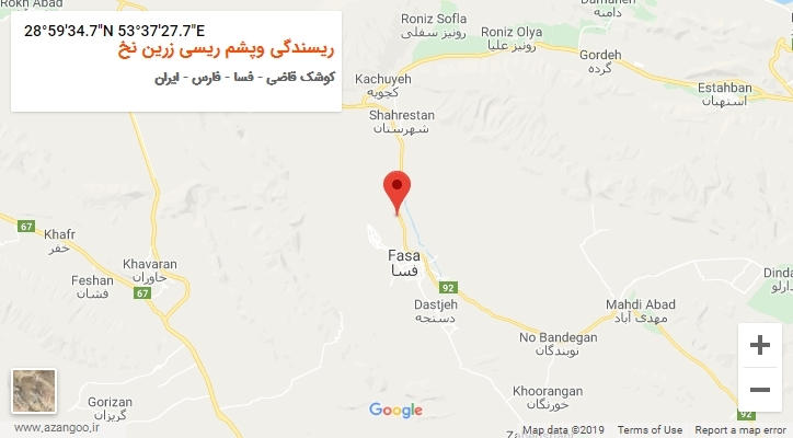 روستای ریسندگی وپشم ریسی زرین نخ بر روی نقشه
