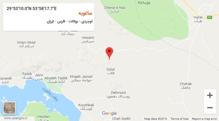 روستای ساغویه بر روی نقشه