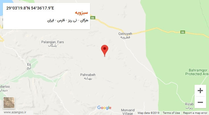 روستای سبزویه بر روی نقشه