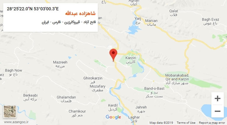 روستای شاهزاده عبدالله بر روی نقشه