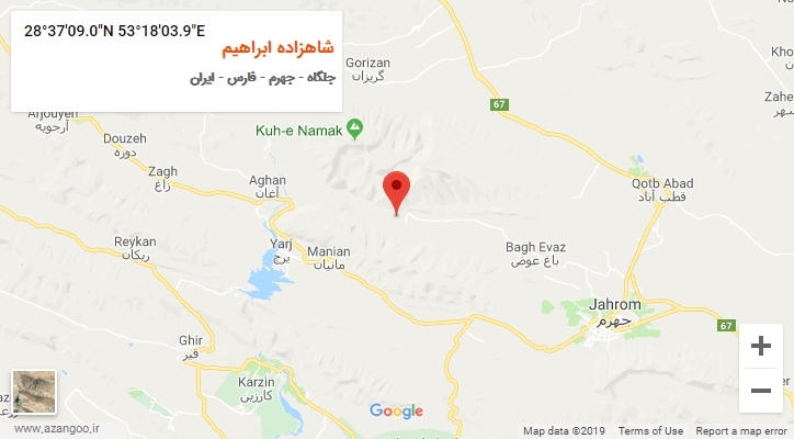 روستای شاهزاده ابراهیم بر روی نقشه
