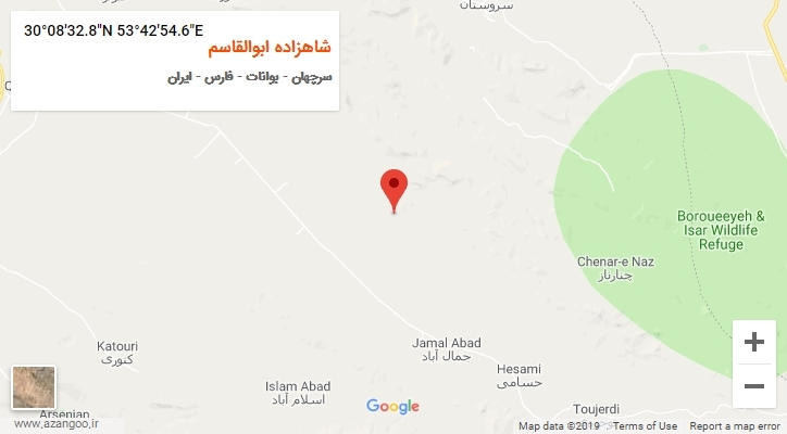 روستای شاهزاده ابوالقاسم بر روی نقشه