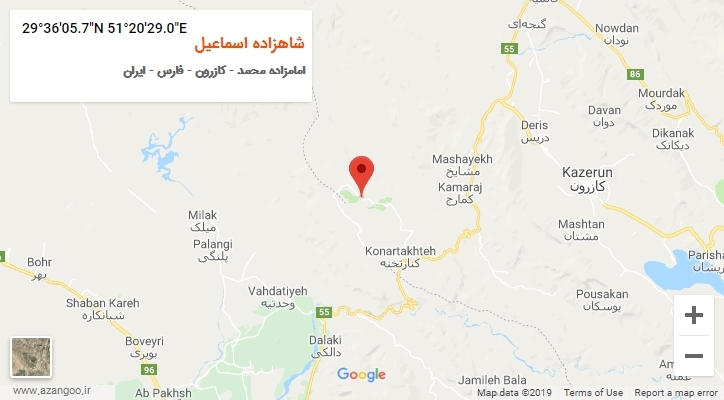 روستای شاهزاده اسماعیل بر روی نقشه