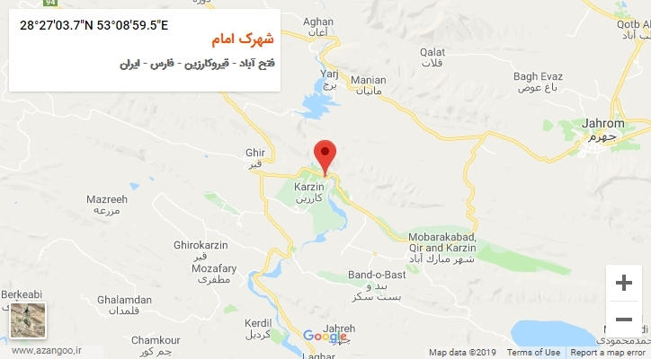 روستای شهرک امام بر روی نقشه