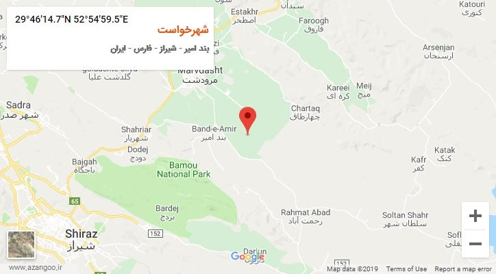 روستای شهرخواست بر روی نقشه