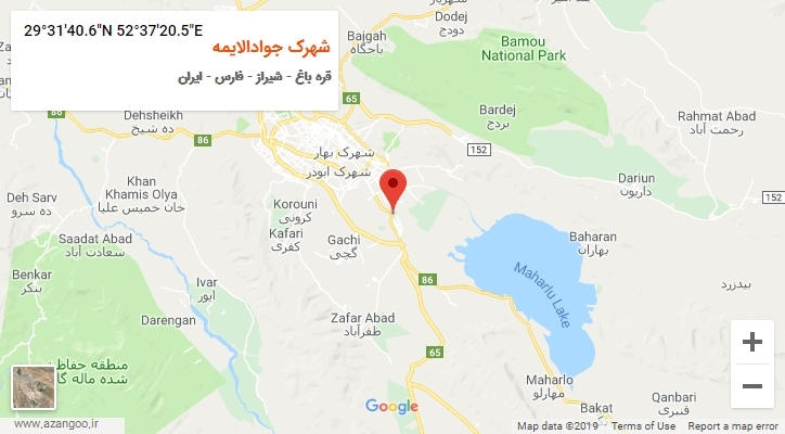 روستای شهرک جوادالایمه بر روی نقشه
