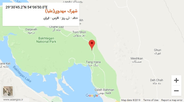 روستای شهرک مهدوی(علیا) بر روی نقشه