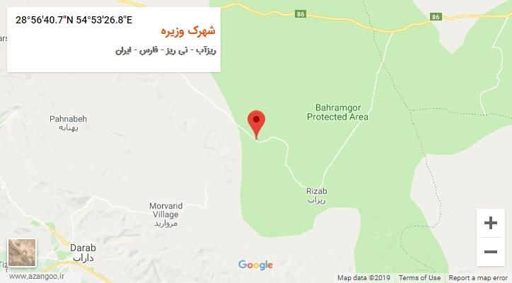 روستای شهرک وزیره بر روی نقشه