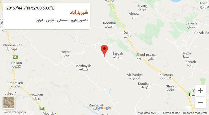 روستای شهریارآباد بر روی نقشه