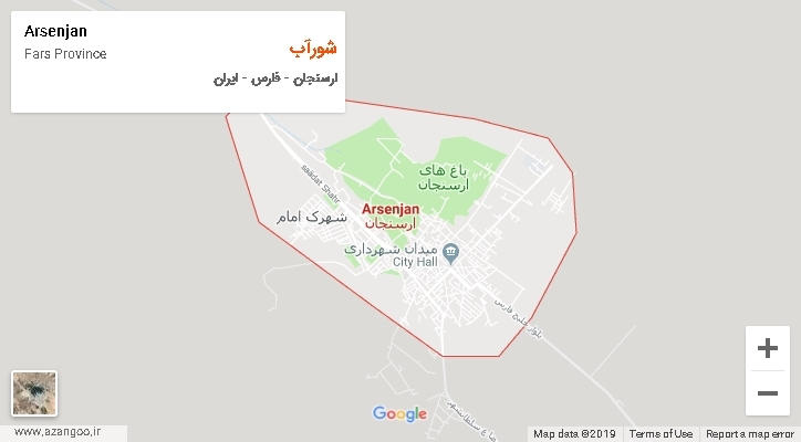 دهستان شورآب بر روی نقشه