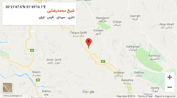 روستای شیخ محمدرضایی بر روی نقشه