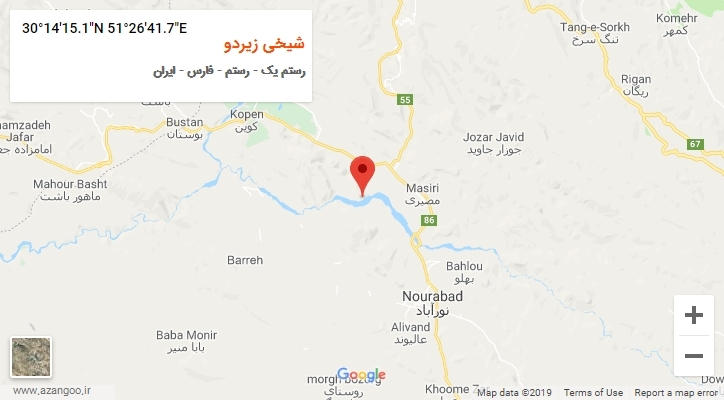 روستای شیخی زیردو بر روی نقشه