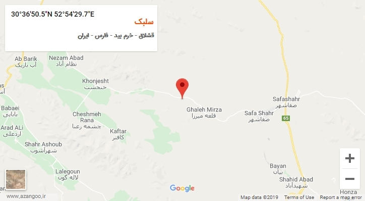 روستای سلبک بر روی نقشه